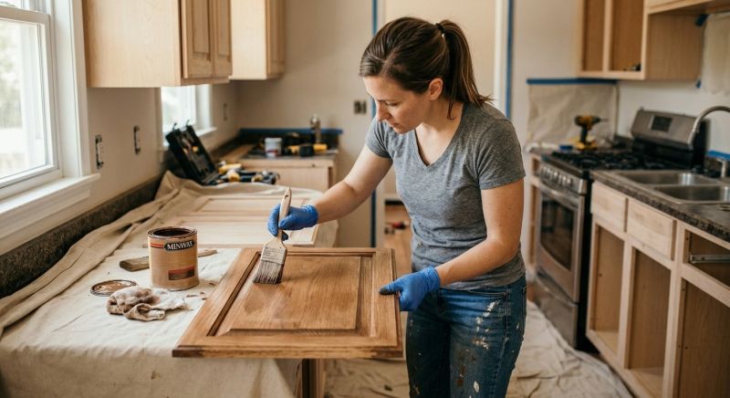 Built In Cabinetry Staining in Kokomo, IN