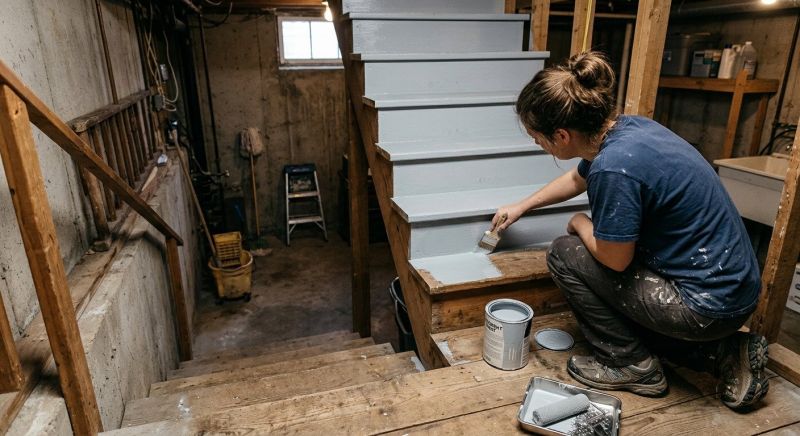 Interior Steps Painting in Waco, TX